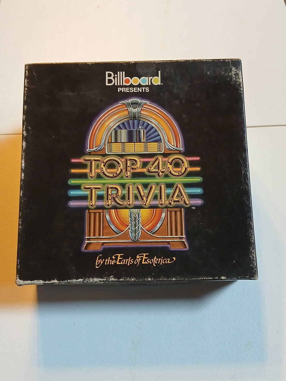 Billboard Top 40 Trivia Board Game By Earls Of Esoterica 1984 Complete